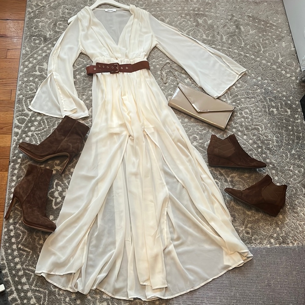 Balance dress , Aldo purse , high Nine West size 7.5 and via spiga size 7.5